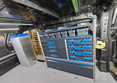 aménagement Sortimo dans un VW T7
côté passager