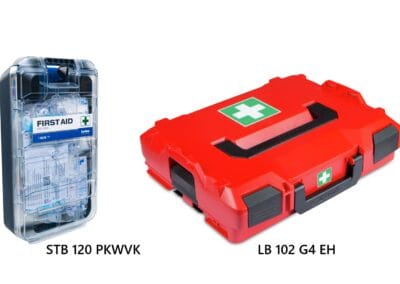 T-BOXX 120 PKW- Verbandkasten DIN 13164 STB 120 PKWVK ref : 1000021067 L-BOXX 102 G4 Erste Hilfe LB 102 G4 EH ref : 1000011313