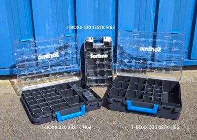 T-BOXX 320inclus 23 Insetboxx h63, STB 320 23STK H63, ref: 6000015480, T-BOXX 120 inclus 13 Insetboxx H63, STB 120 13STK H63, ref: 6000015489, T-BOXX 330 inclus 8 Insetboxx H95, STB330 8 STK H95, ref: 6000015485